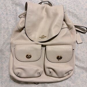 Coach Leather Backpack
